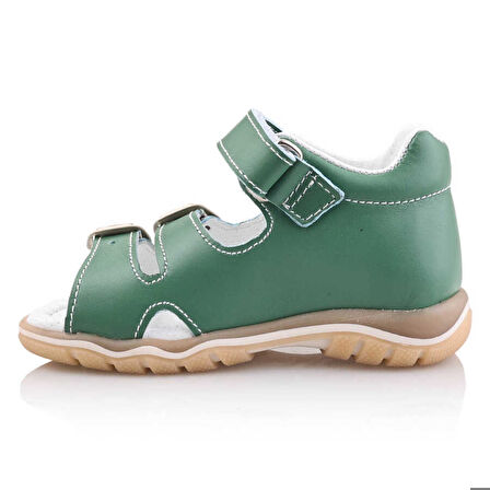 ANGI Bebe Çocuk Kız Erkek Unisex Günlük Hakiki Deri Sandalet