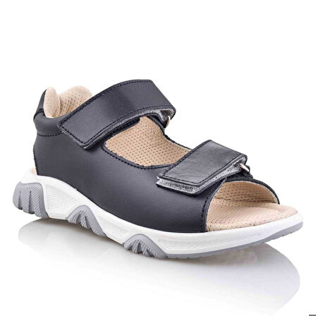 ÖZLEM Çocuk Kız Erkek Unisex Günlük Hakiki Deri Sandalet