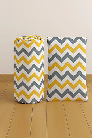 Tek Kişilik Desenli Lastikli Çarşaf Seti 120x200 Cm + 1 Yastık Kılıfı 50x70