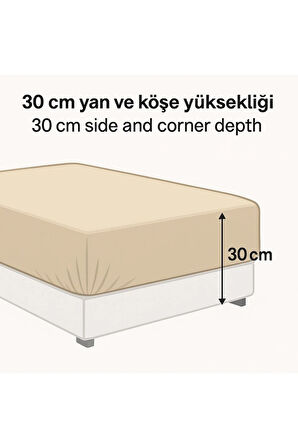 Tek Kişilik Desenli Lastikli Çarşaf Seti 100x200 Cm + 1 Yastık Kılıfı 50x70