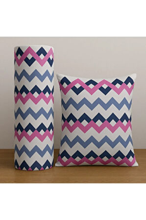 Çift Kişilik Desenli Lastikli Çarşaf Seti 140x200 Cm + 2 Adet Yastık Kılıfı 50x70