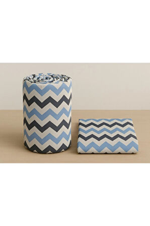 Battal Boy Desenli Lastikli Çarşaf Seti 180x200 Cm + 2 Adet Yastık Kılıfı 50x70