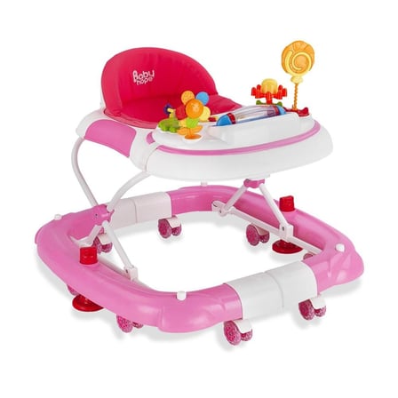 Babyhope 212 Royal Sallanan Yürüteç Pembe