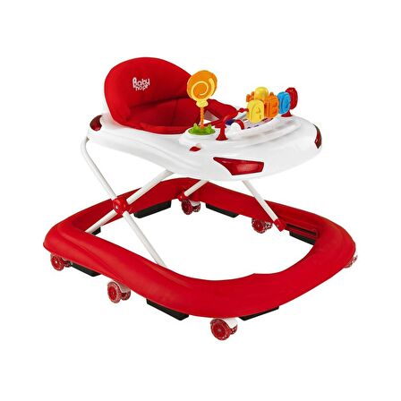 Babyhope Tobby Yürüteç Kırmızı/Beyaz