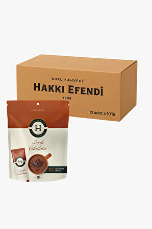 Sıcak Çikolata 1 Koli (12 Adet x 10’lu Paket) – Yoğun Kakaolu, Sütlü ve Pratik Hazır İçecek