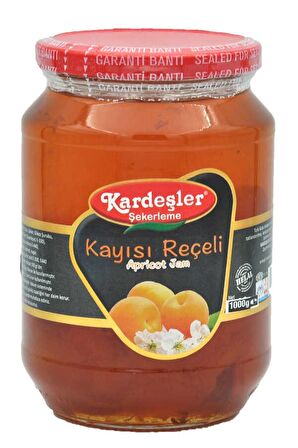 Kardeşler Kayısı Reçeli Cam Kavanoz 1000 G x 2 Adet