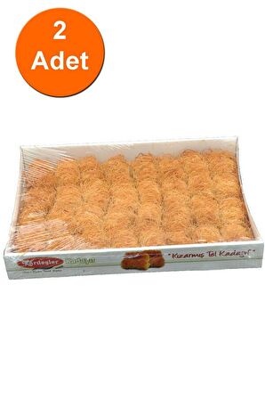 Kardeşler İnce Sarma Kızarmış Tel Kadayıf Kutu 400 G x 2 Adet