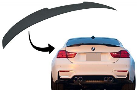 Bmw f36 m4 bagaj üstü spoiler pianoblack 2014 / 2018