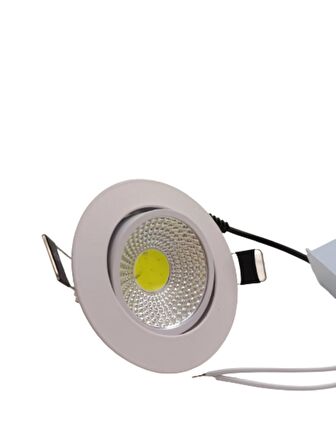 5W Cob Led Armatür Beyaz Kasa Beyaz