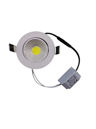 5W Cob Led Armatür Beyaz Kasa Beyaz