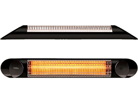 VEITO Blade S Duvar Tipi Karbon Isıtıcı 2500 W Siyah 