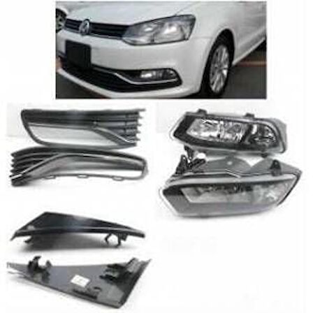 Vw polo 6C sis lambası farı çerçeveli çift duylu 2012+