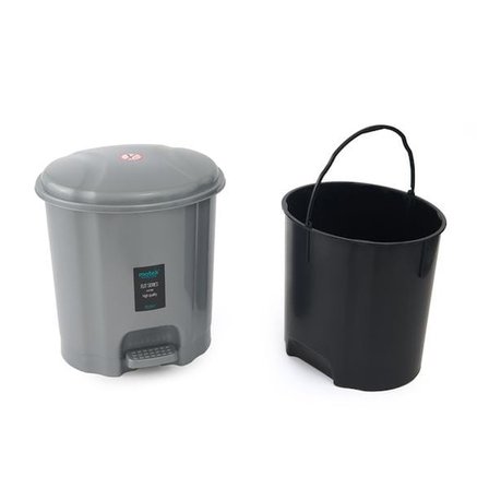 motek elit pedallı i̇ç kovalı çöp kovası - 12 lt