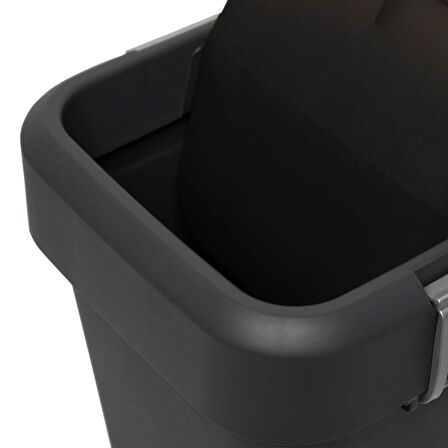 Motek COB-410 Comfort Dustbin 8 Litre Çöp Kovası Siyah-Antrasit