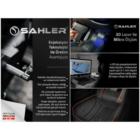 Sahler Ds 3 2018+ 4,5D Havuzlu Paspas