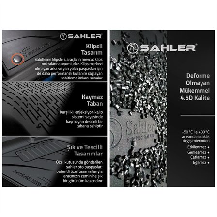 Sahler Ds 3 2018+ 4,5D Havuzlu Paspas