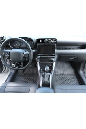 Sahler Citroen C3 Aircross 2018 - Uyumlu Havuzlu 4.5D Kauçuk Oto Paspas Seti