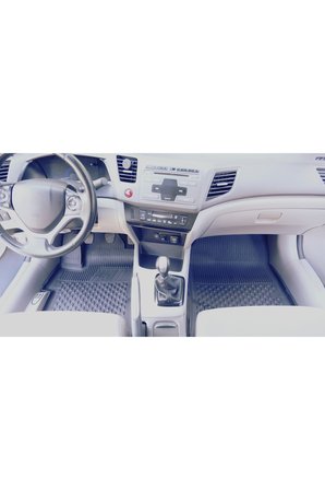 Sahler Honda Civic Fb7 2012-2015 Uyumlu Havuzlu 4.5D Kauçuk Oto Paspas Seti