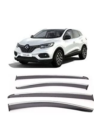 Renault kadjar cam rüzgarlığı krom çıtalı 2015+ sunplex