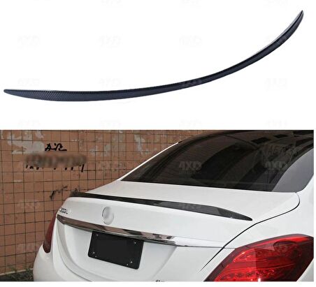 Mercedes w205 bagaj üstü spoiler c63 2015+ c180 siyah boyalı