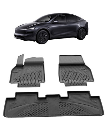 Tesla Model Y Juniper 2025+ Uyumlu SAHLER 4.5D PRO Premium Oto Havuzlu Paspas - Model Y Juniper 2025+