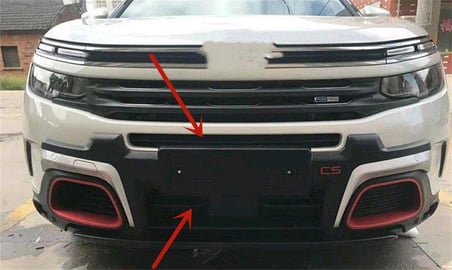Citroen C5 Aircross ön arka tampon koruması difüzör 2019+