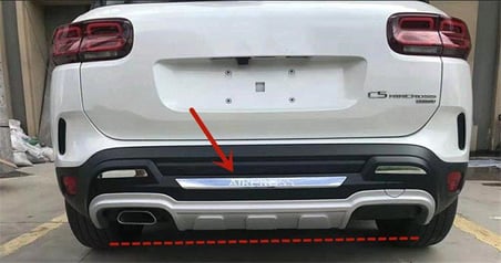 Citroen C5 Aircross ön arka tampon koruması difüzör 2019+
