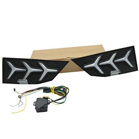 Honda civic fc5 ön sis gündüz drl led lambası farı 2019+ makyajlı 3 ok