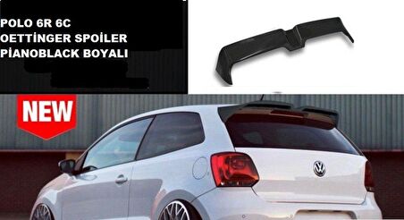 Vw polo 6r 6c bagaj üstü spoiler oettinger pianoblack boyalı 2009 / 2019