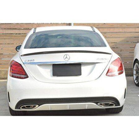 Mercedes w205 bagaj üstü spoiler 2015+ c180 siyah boyalı