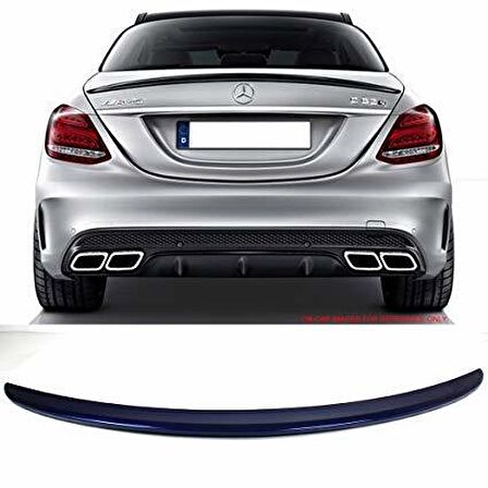 Mercedes w205 bagaj üstü spoiler 2015+ c180 siyah boyalı