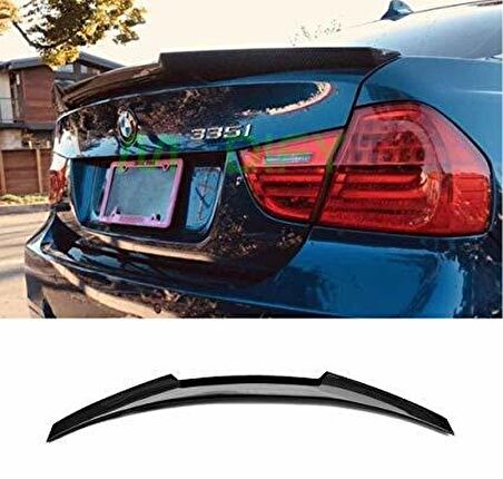 Bmw E90 bagaj üstü spoiler yarasa tip pianoblack boyalı 2006 / 2012