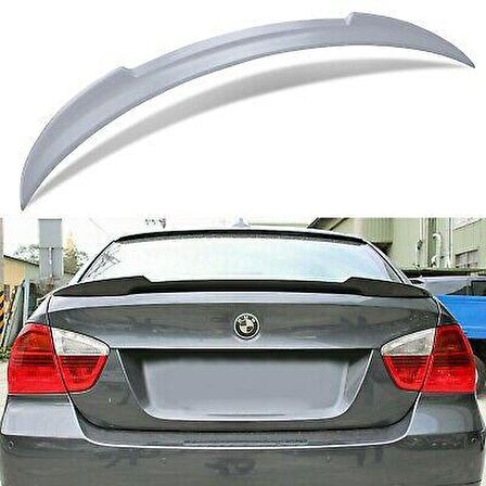 Bmw E90 bagaj üstü spoiler yarasa tip pianoblack boyalı 2006 / 2012