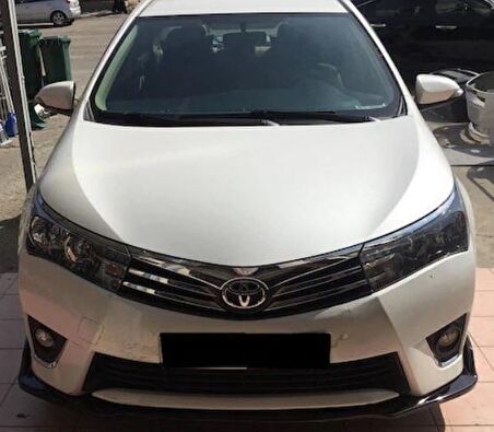 Toyota corolla ön tampon altı lip 4 parça kulaklı 2013 / 2016