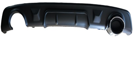 Renault megane 4 arka tampon difüzörü sedan 2016+ siyah