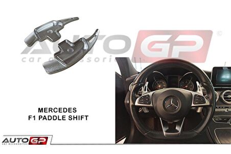 Mercedes cla direksiyon f1 vites kulakçık paddle shift gri w117