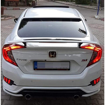AUTOGP  Honda civic fc5 uyumlu si bagaj üstü spoiler yüksek boyasız 2016+