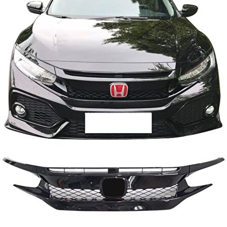 Honda civic fk7 için uygundur ön panjur ve far kaşları typer model 2016+