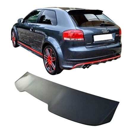 AUTOGP  Audi a3 hb bagaj üstü spoiler  siyah boyalı 8p 2003 / 2013