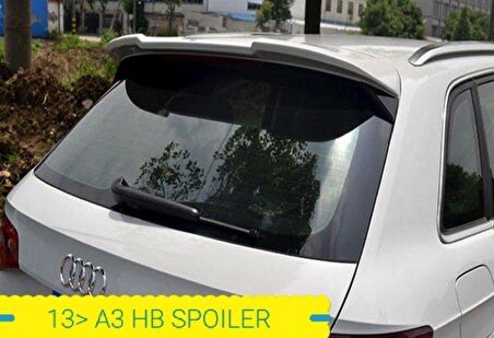 Audi a3 hb bagaj üstü spoiler 8v 2013+ siyah boyalı