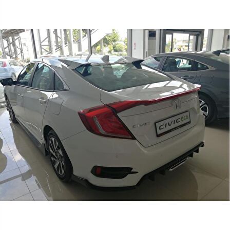 Honda civic fc5 uyumlu cam üstü spoiler typer model sedan araçlar için