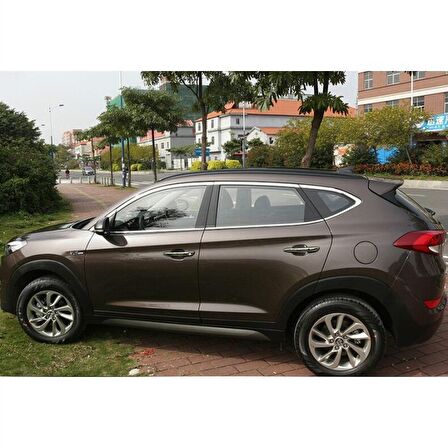 Hyundai tucson cam çerçevesi kenar çıtası krom tamtur 2015+