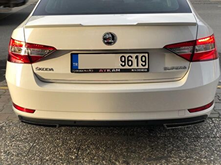 Skoda süperb bagaj üstü spoiler siyah 2015+