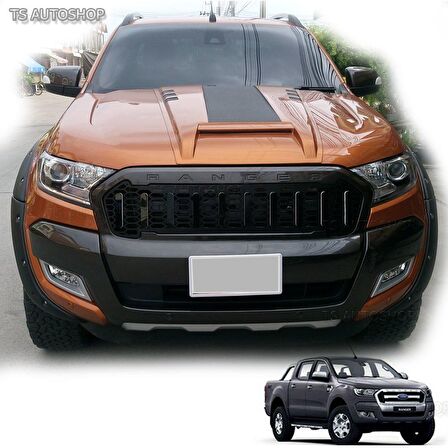 Ranger ön motor kaput üstü şişirme siyah scoop 2016+