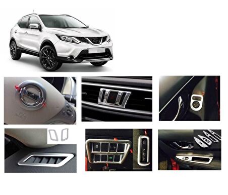 Nissan qashqai konsol torpido iç kaplama seti 2014+