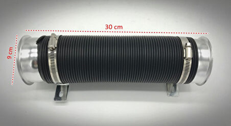 Performans hava filtresi borusu akordionlu ayarlanabilir mugen