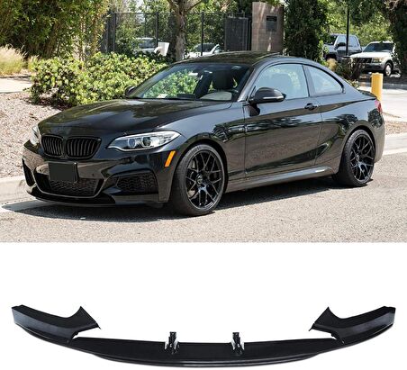 Bmw F22 ön tampon altı lip m-performance pianoblack