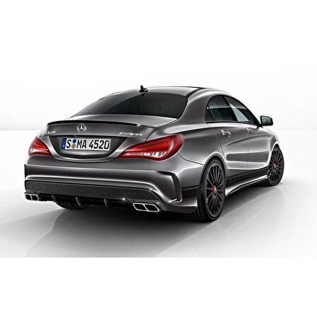 Mercedes cla bagaj üstü spoiler w117 pianoblack boyalı