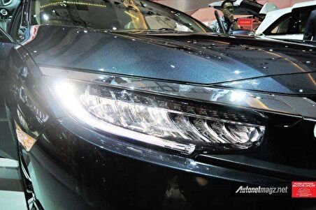 Honda civic fc5 uyumlu ön far lambası ledli executive model led kayar sinyalli 2016+