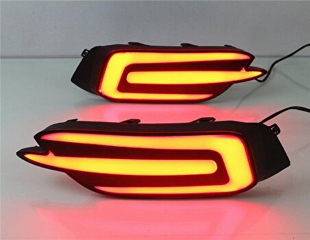 Honda civic fc5 uyumluarka sis led lambası e dizayn 2016+